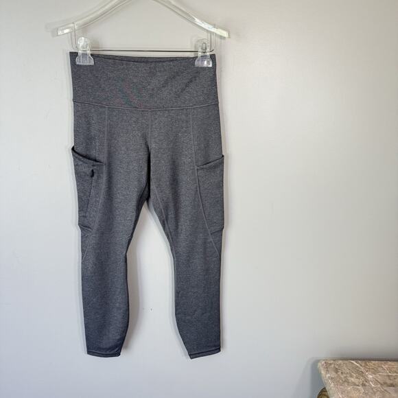 Athleta Up For Anything All In 7/8 Tight Gray Sculptek Stash Pocket XSP NEW - Picture 2 of 5